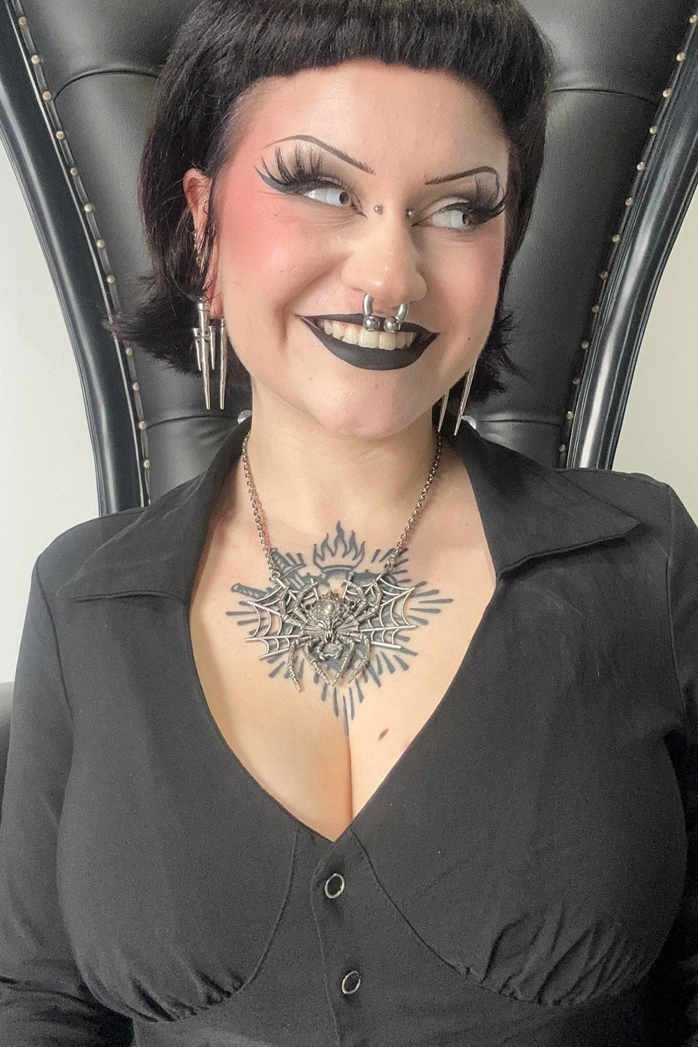 Arachnophobia Necklace