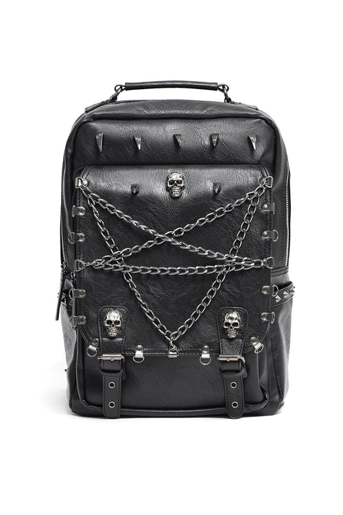 Catacombs Spiked Vegan Leather Backpack