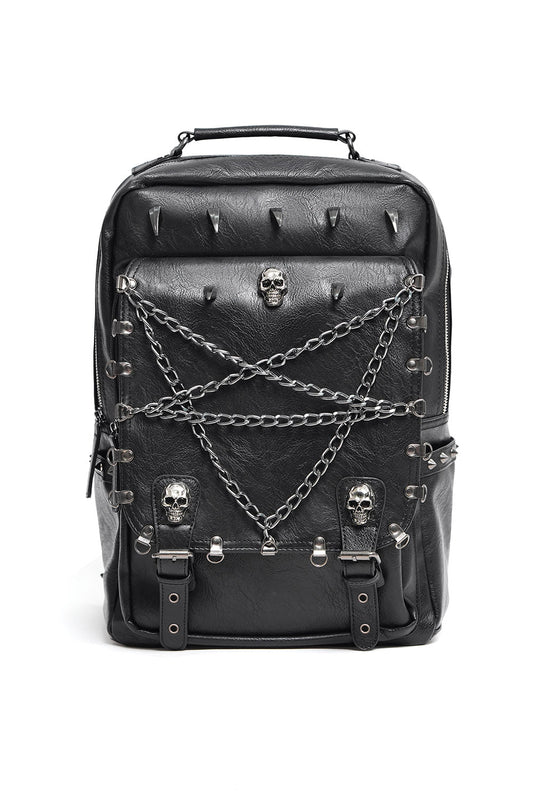 Catacombs Spiked Vegan Leather Backpack