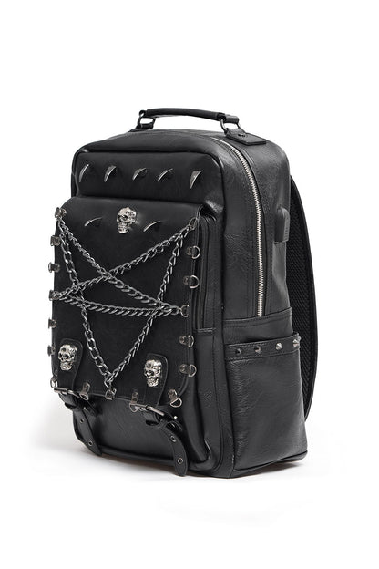 Catacombs Spiked Vegan Leather Backpack