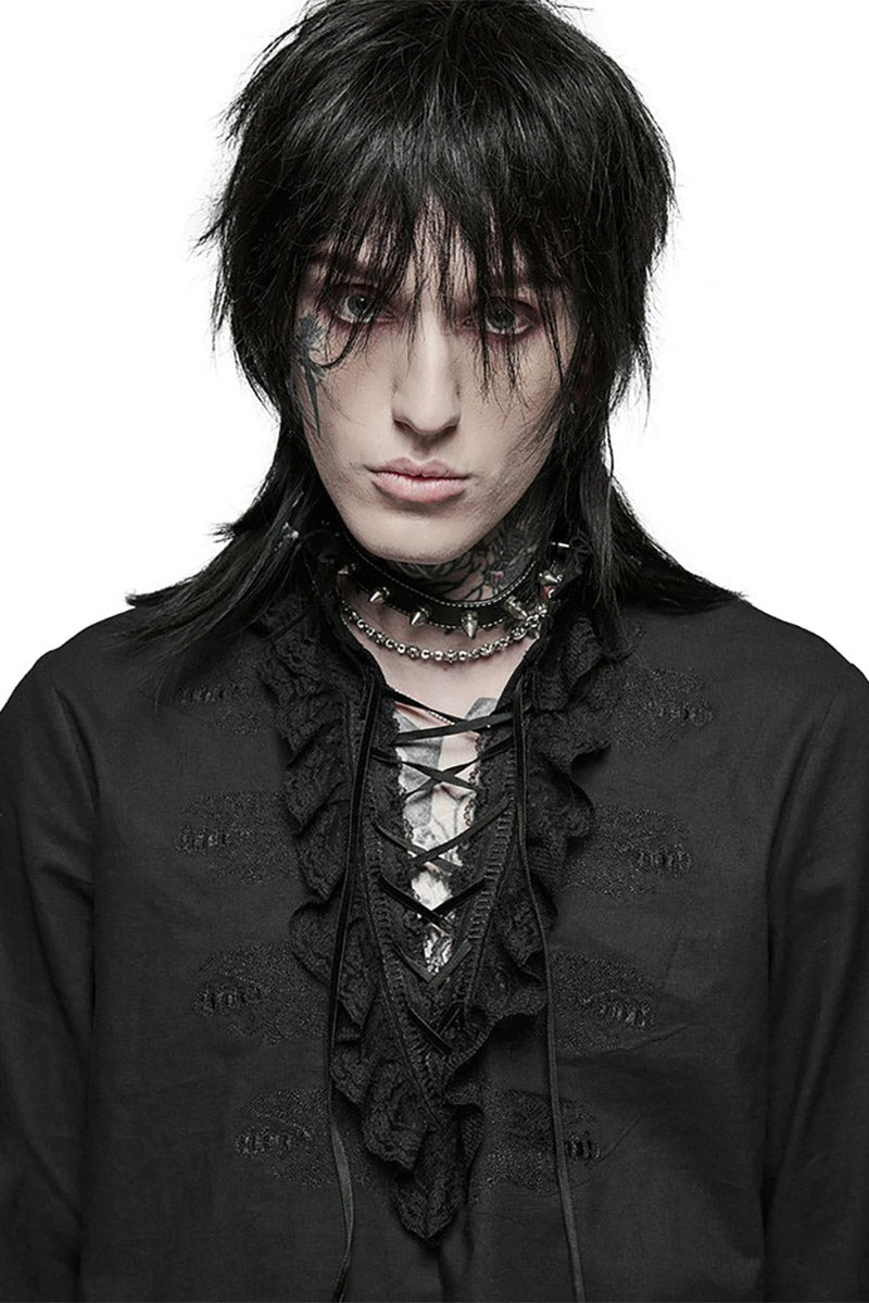 Bone Dagger Lace-Up Shirt