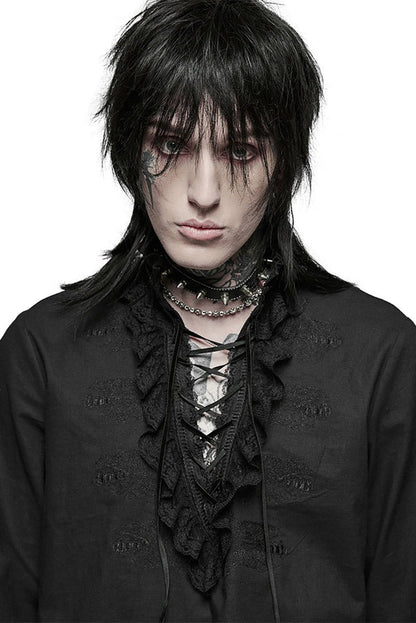 Bone Dagger Lace-Up Shirt