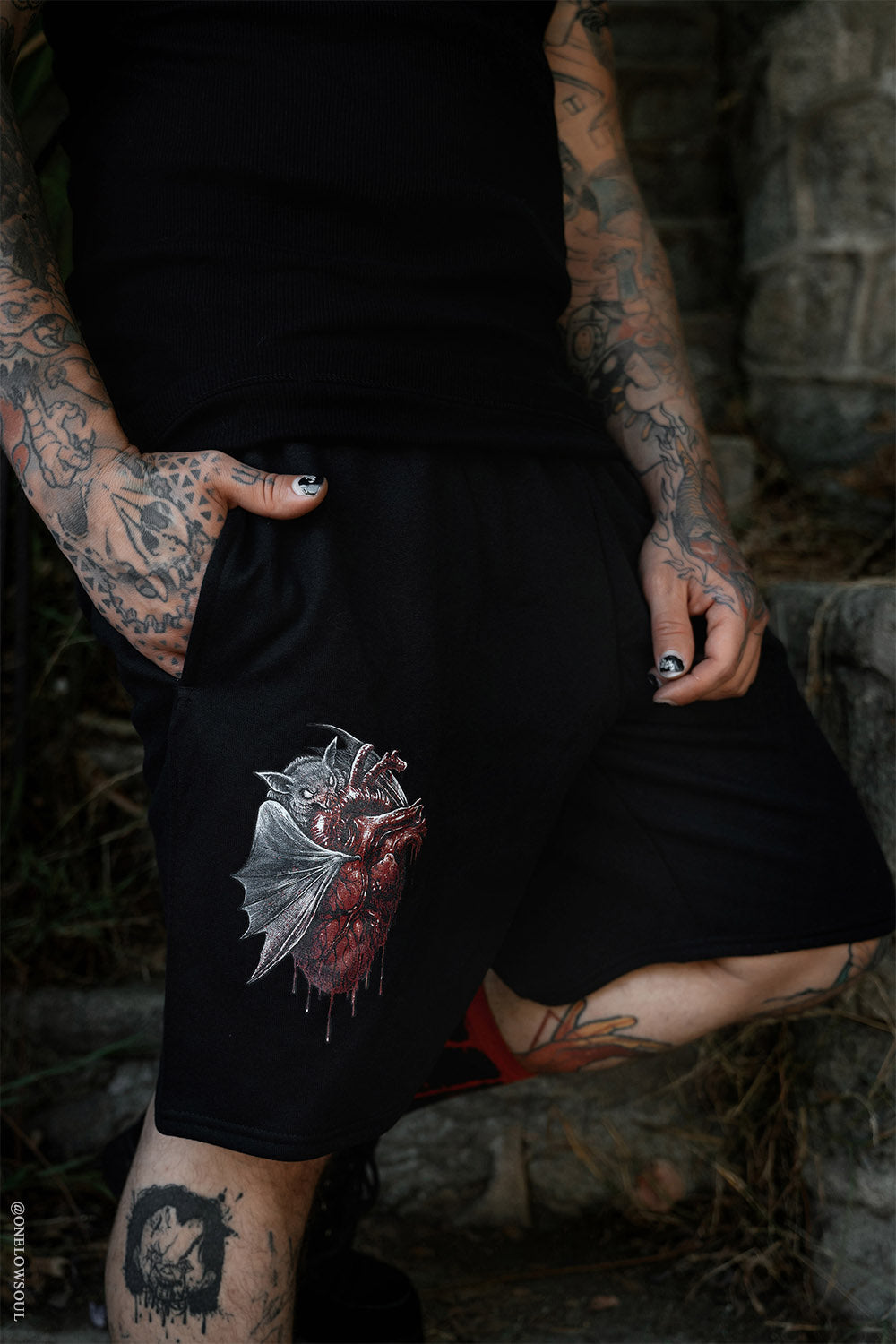 Bat Bite Sweat Shorts [Unisex]