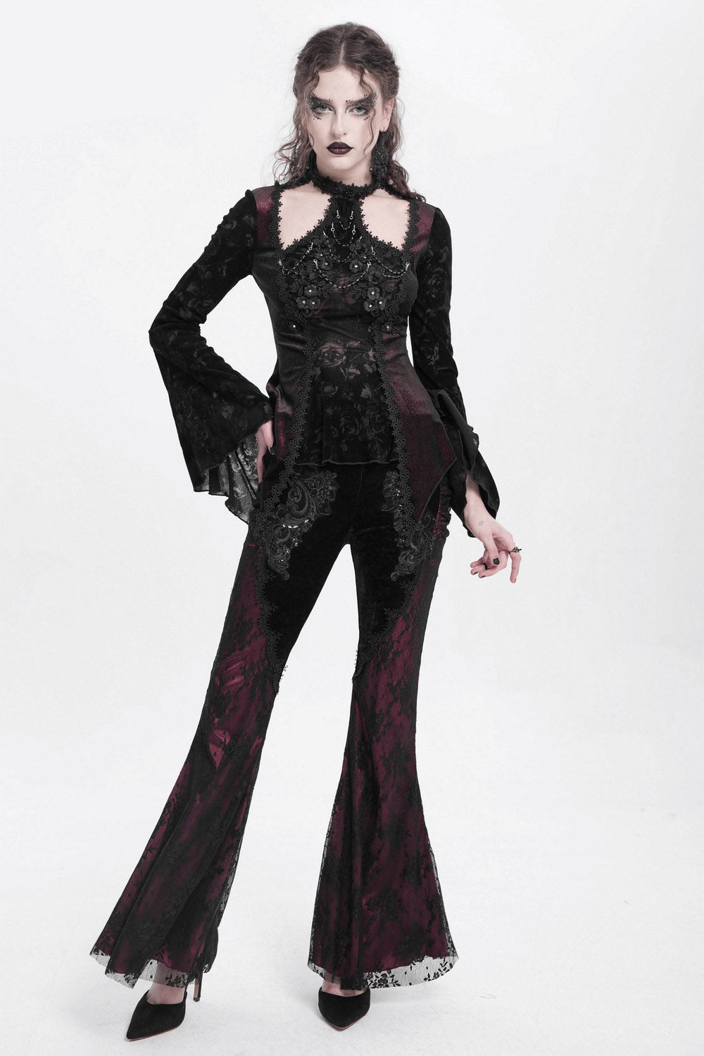 Bloodlace Beaded Flares