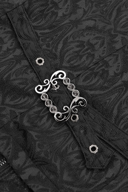 Black Bishop Vampire Goth Vest