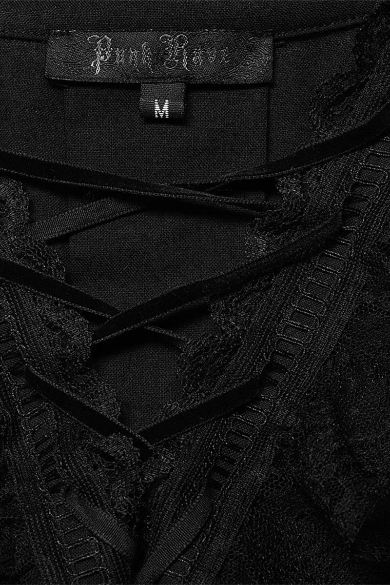 Bone Dagger Lace-Up Shirt