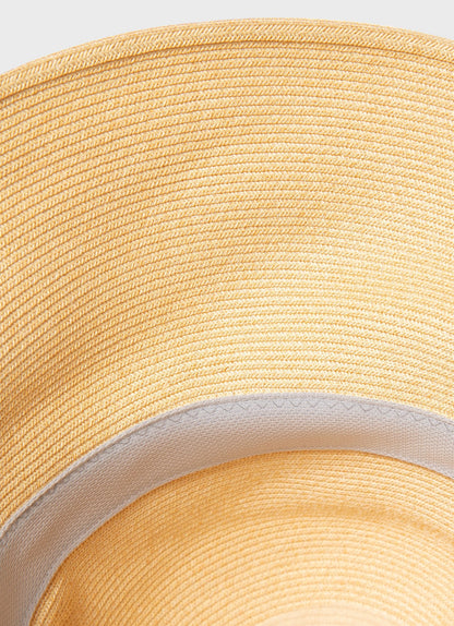 Kijima Takayuki And Sunspel Wide Brim Paper Hat In Natural