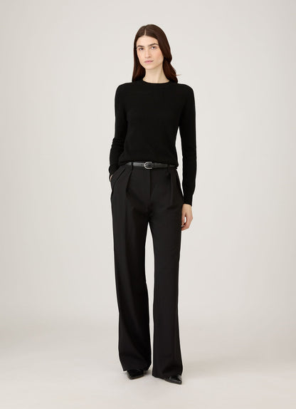 Womens Cashmere Jumper In Black Wjum8239 Bkaa