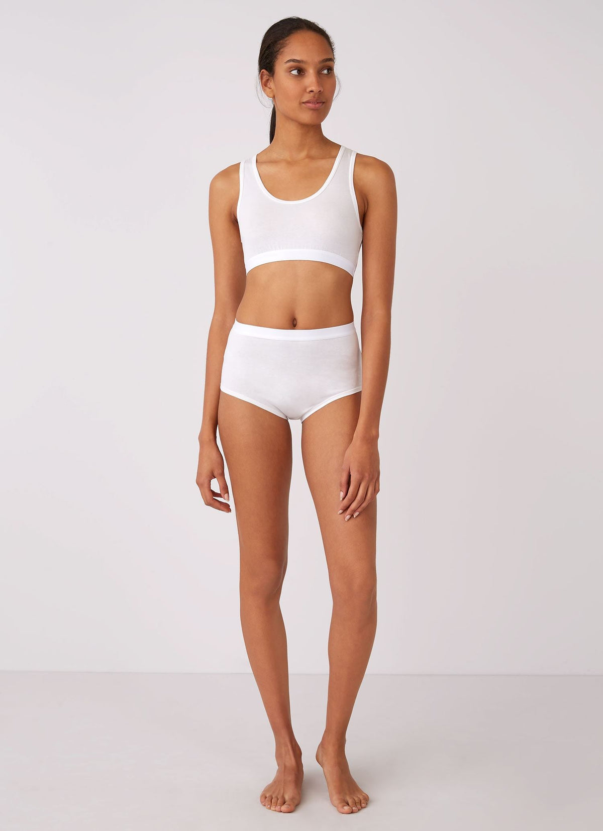 Womens Stretch Cotton Gym Pant White Wpan4508