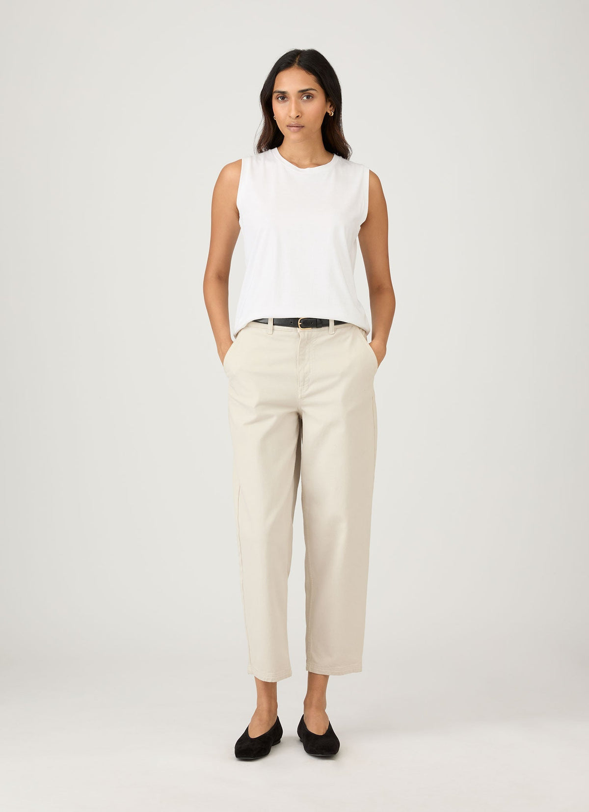 Tapered Trouser In Chalk22