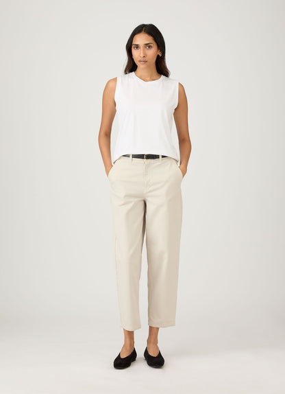 Tapered Trouser In Chalk22
