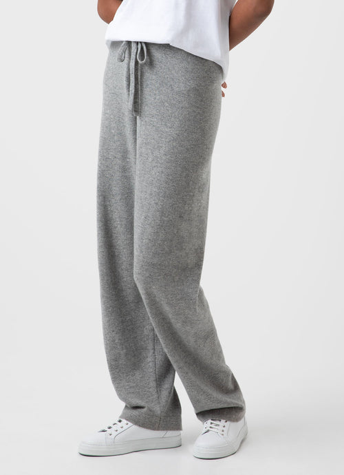 Women's Cashmere Lounge Pant in Grey Melange