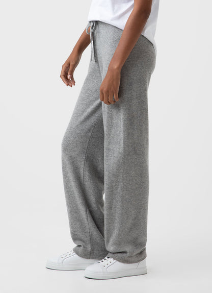 Women's Cashmere Lounge Pant in Grey Melange