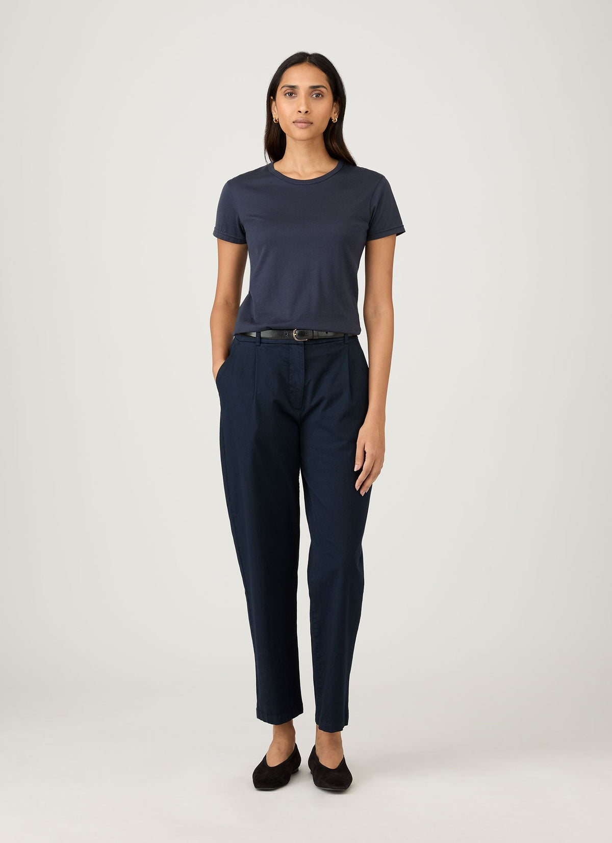 Womens Cotton Classic Tshirt Navy Wtsh0032