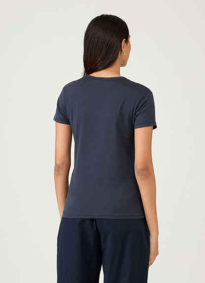 Womens Cotton Classic Tshirt Navy Wtsh0032