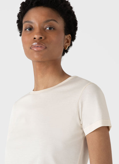 Womens Classic T Shirt In Undyed Wtsh0032U Nuab
