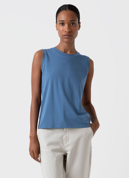 Womens Tank T Shirt In Bluestone Wtsh0129S Burv