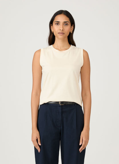 Womens Boyfit Tank T Shirt In Undyed Wtsh0129U Nuab