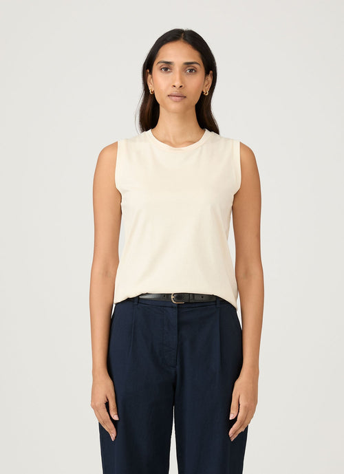 Womens Boyfit Tank T Shirt In Undyed Wtsh0129U Nuab