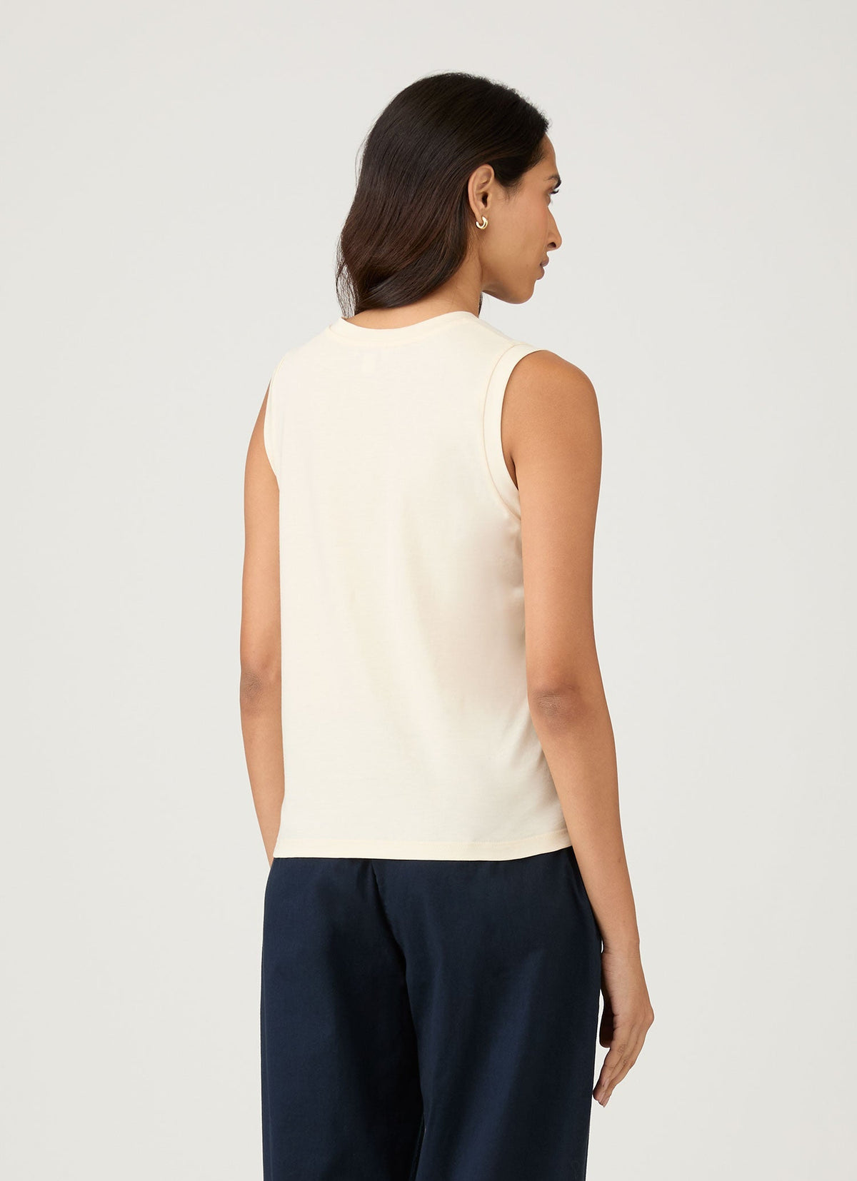 Womens Boyfit Tank T Shirt In Undyed Wtsh0129U Nuab