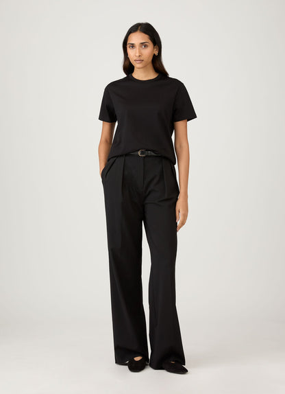 Womens Relaxed Fit Tshirt In Black Wtsh0170 Bkaa