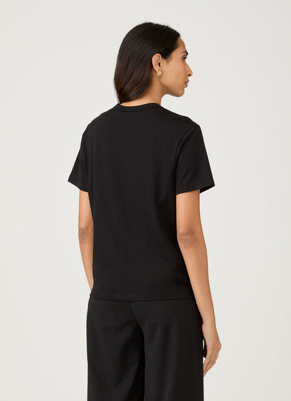 Womens Relaxed Fit Tshirt In Black Wtsh0170 Bkaa