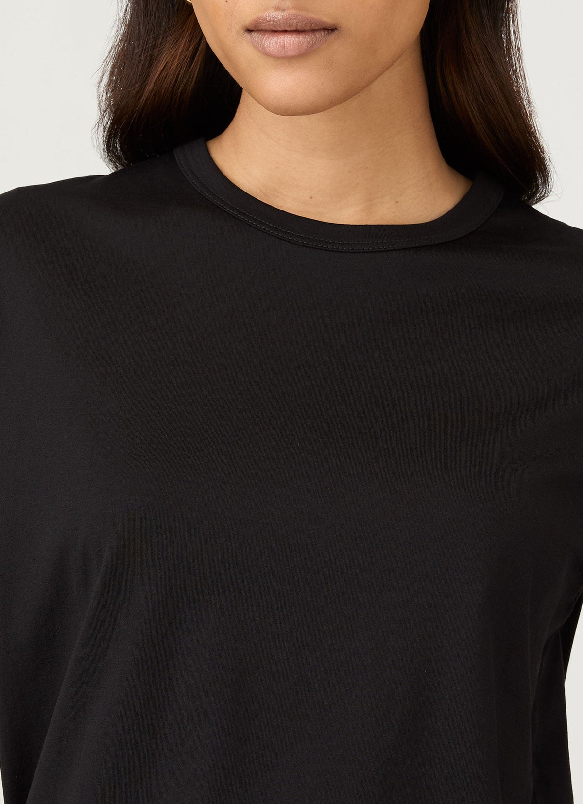 Womens Relaxed Fit Tshirt In Black Wtsh0170 Bkaa