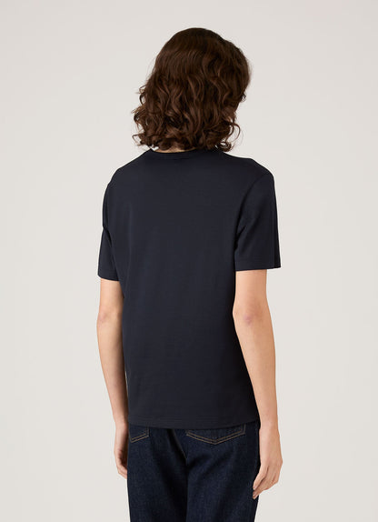 Womens Relaxed Fit Tshirt In Midnight Navy Wtsh0170 Buvn