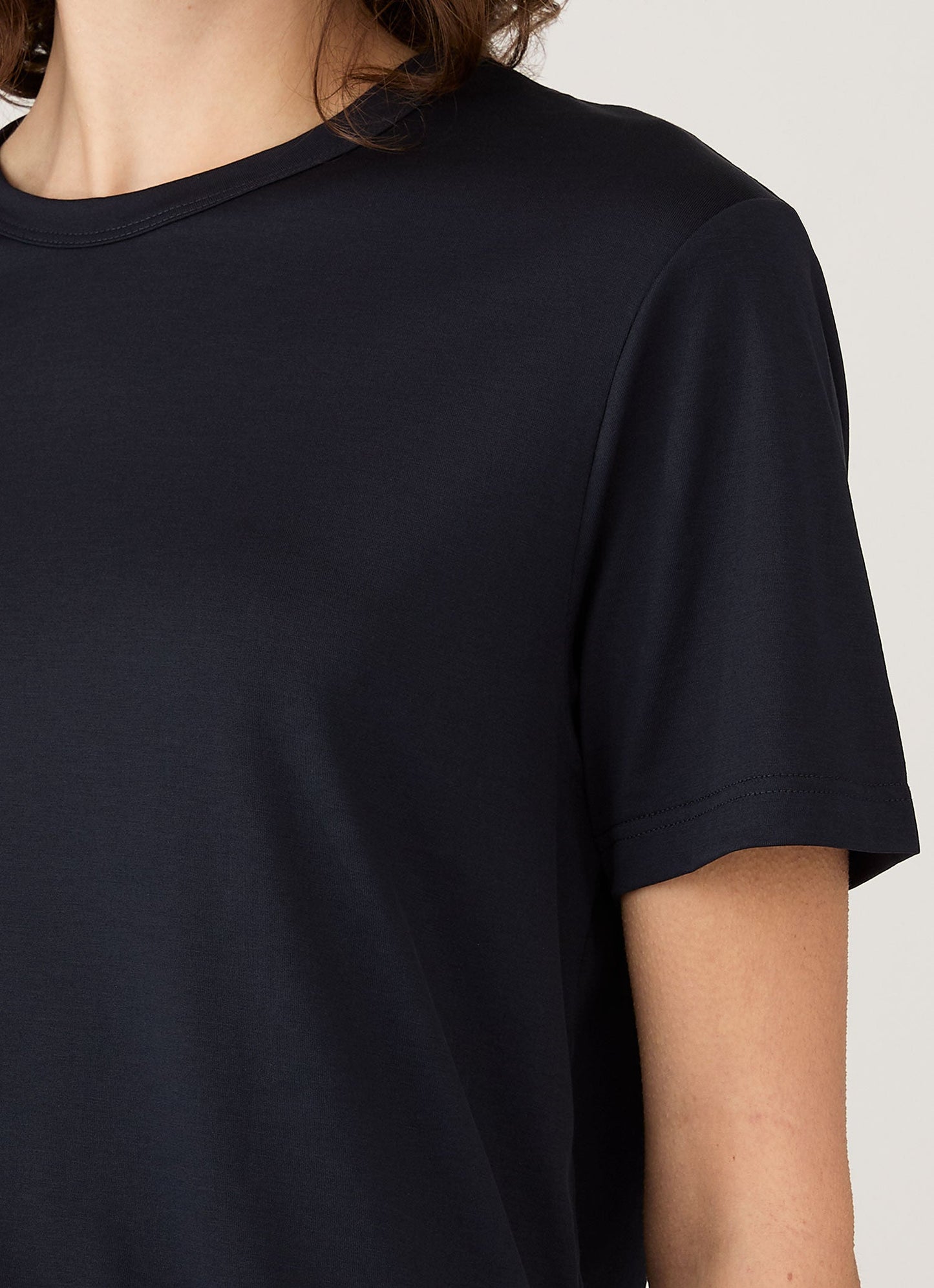 Womens Relaxed Fit Tshirt In Midnight Navy Wtsh0170 Buvn
